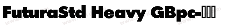 FuturaStd Heavy GBpc字体转换